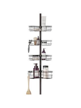 Zenna Shower Caddy Tension Pole Corner Organizer Adjustable Shelf Bathroom